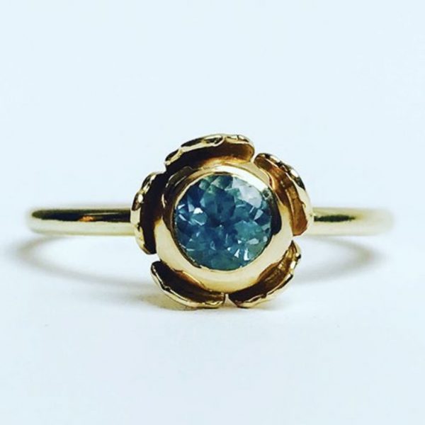 SKOVBÆR Aquamarine gold ring - Image 2