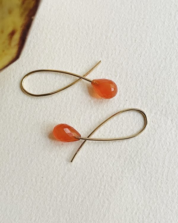 LOOP Carnelian earrings