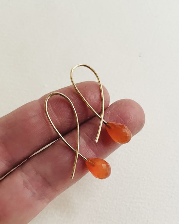 LOOP Carnelian earrings - Image 3